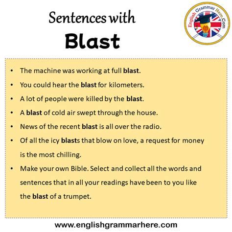 blast in English .